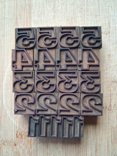 Vintage wooden letterpress - vintage,