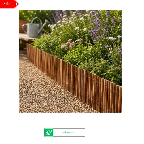 Natural willow garden border - willow,