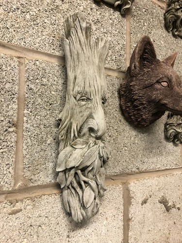 Tree face wall garden - tree,