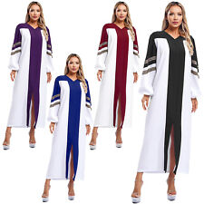 UK Women's Choir Robe Clergy Robe Clergy Dress A-line Long Minister Pastor Gown