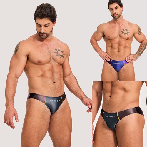 Amoresy men oil shiny briefs - shiny,