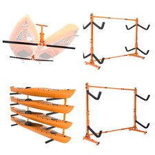 VEVOR Kayak Storage Rack Paddle Board Canoe Stands Outdoor Holder 2/4 Capacity