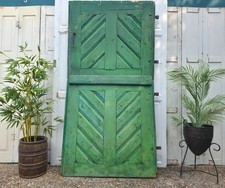 Antique 19th Century French Rustic Wooden Split Stable Barn Doors