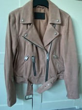 All Saints Suede Leather Pink