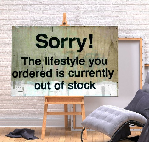 Banksy sorry lifestyle - sorry,