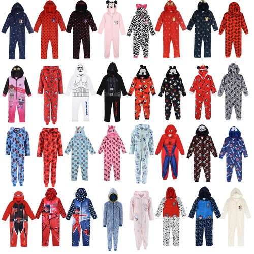 Kids 1onesie boys girls - boys, fleece