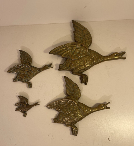 Set vintage brass flying - vintage,