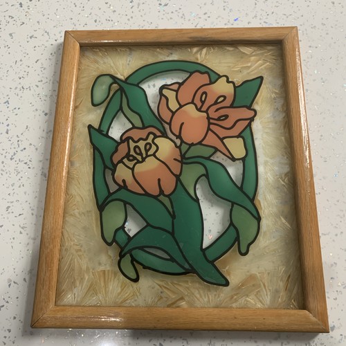 Vintage framed stained - vintage,