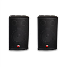 Intimidation 8" Passive PA Speaker Pair 600W  DJ PA System Karaoke