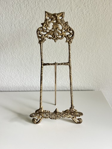 Vintage ornate brass display - vintage,