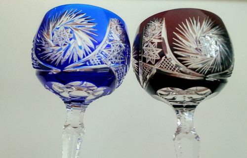 Vintage hock wine glasses - ,