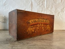 Rare Original Hand Painted 19th Century Apothecary Chemist Box Drawers Antique