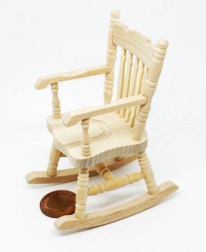 Dolls house rocking - house, chair