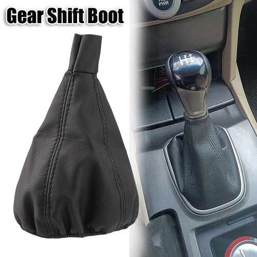 Black leather car interior - black,