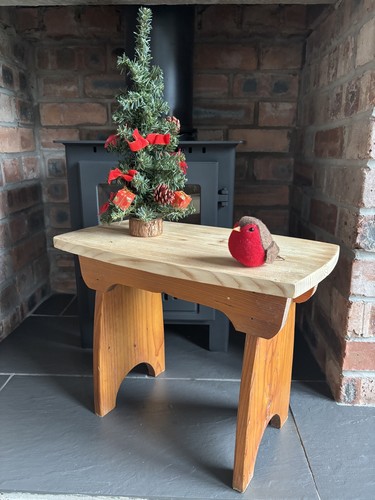 Vintage pine step - step, stool