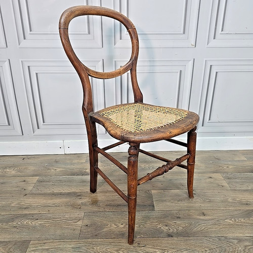 Antique balloon chair turned - antique,