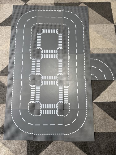 Lego road baseplate printed - road,