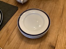 Swinnertons Vintage 7”  Tea Plates Blue And Gold Edging X 3