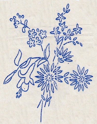 Vintage embroidery transfer - embroidery,