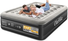 Air Bed King Size OlarHike Inflatable Mattress with Built-in Electric Pump