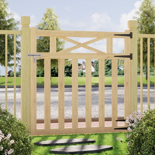Decorative wooden garden gate - decorative,