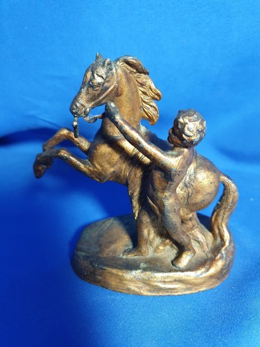 Ormolu spelter marley horse - spelter,