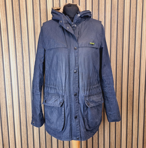Barbour durham wax jacket blue - jacket,