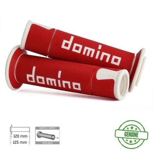 Domino grips red - grips, white