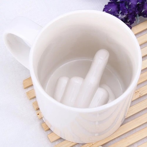New middle finger mug - mug, coffee