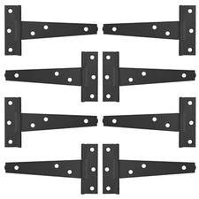 8 x BLACK TEE HINGES Small