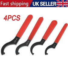 4* Coilover Wrench, Hook Wrenches Tools Set Shock Spanner Wrench Set C-Shape UK