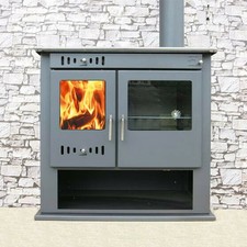 Wood Burning Range Cooker with Back Boiler - Unvented Hot Water