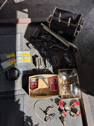 Vintage bicycle accessories - vintage,
