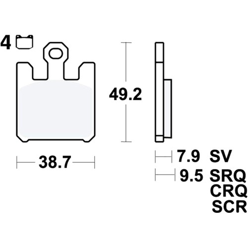 Trw front racing carbon crq - front,