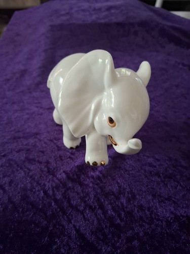 Bone china elephant - bone,