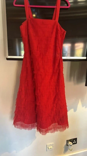 Gina bacconi red layered mesh - layered,