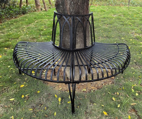 Metal garden semi circle tree - metal, semi-circle