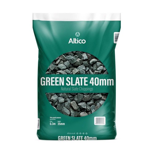 Green slate natural stone - green,