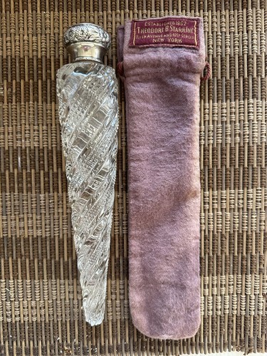 Cut glass and silver - , topped