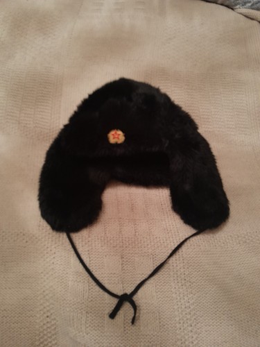 Men black fur russian - black,