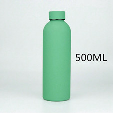 Stainless Steel Water Bottle 12hrs Hot/Cold Insulated Metal Drinking Flask 500ml