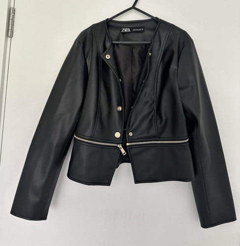 Zara women black leather - women’s,
