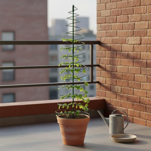 Spiral plant trellis reusable - plant,