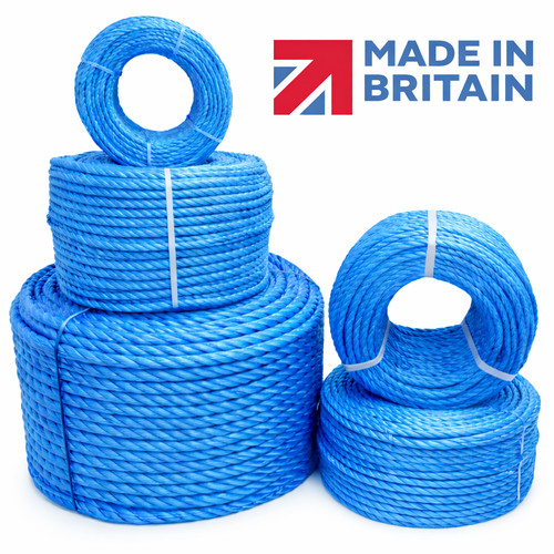 Blue nylon rope polypropylene - rope,