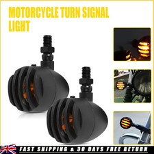 2x DRL Bullet Black Motorcycle