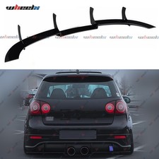 Rear Bumper Diffuser Shark Fin Style Gloss Black For VW Golf 5 Mk5 R32 2005-2008