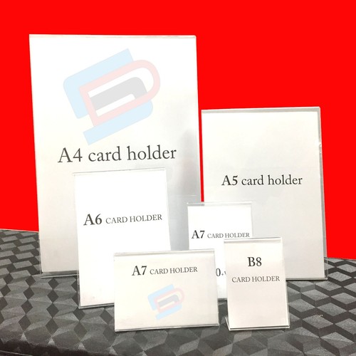 Acrylic poster menu holder - acrylic,