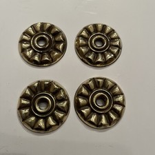 Four antique brass bed