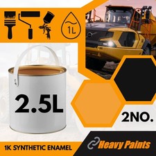 Case CX Digger Tan Yellow & Grey Excavator Enamel Paint 2.5 Litre Tins