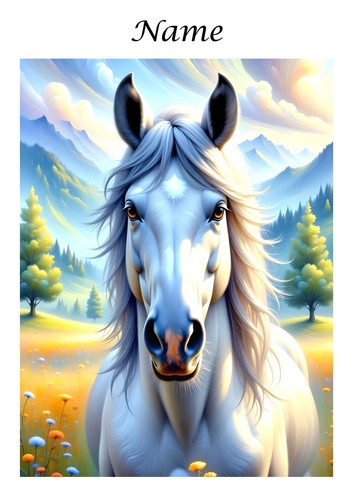 Personalised birthday art card - personalised,